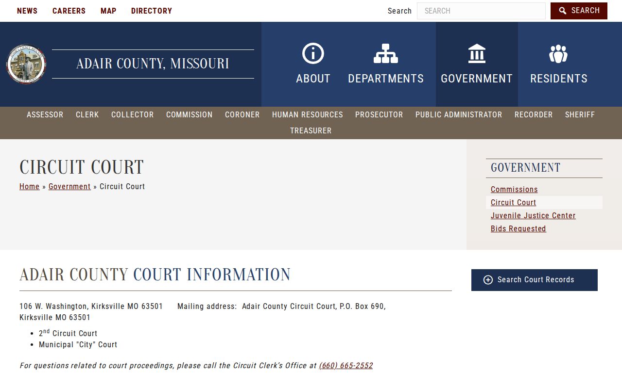 Knox County court docket Second Judicial Circuit information
