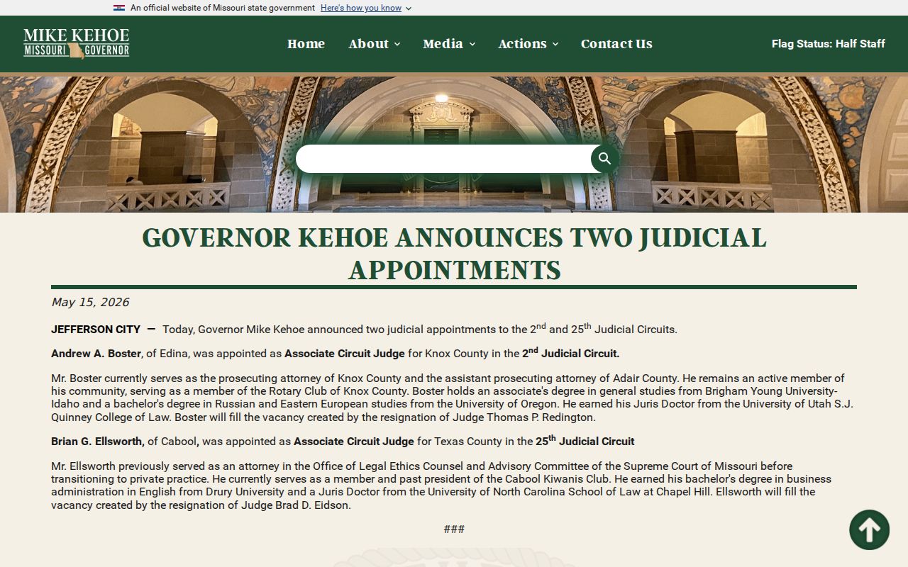 Knox County court docket judicial appointment notice