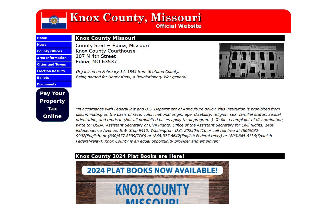 Knox County court docket courthouse government home